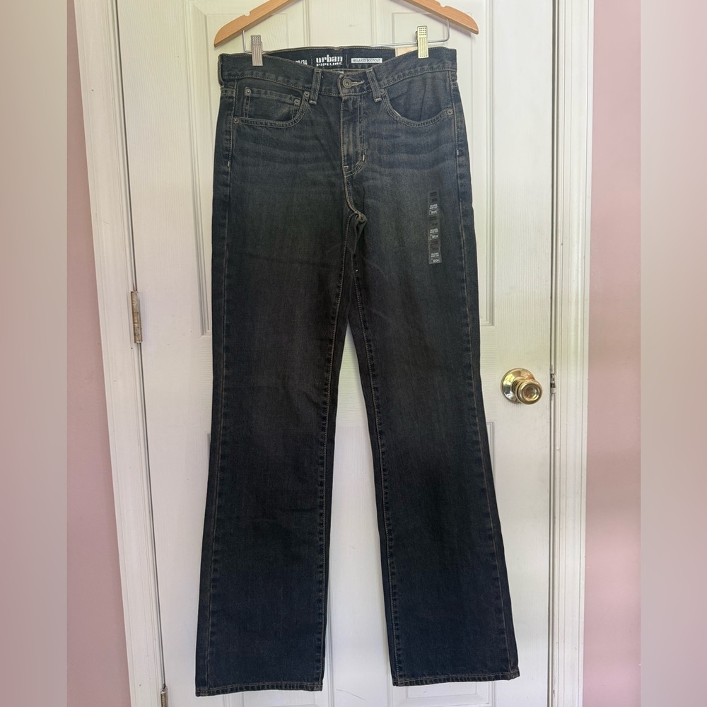 Men’s urban pipeline Relaxed Bootcut Jeans 30 x 34